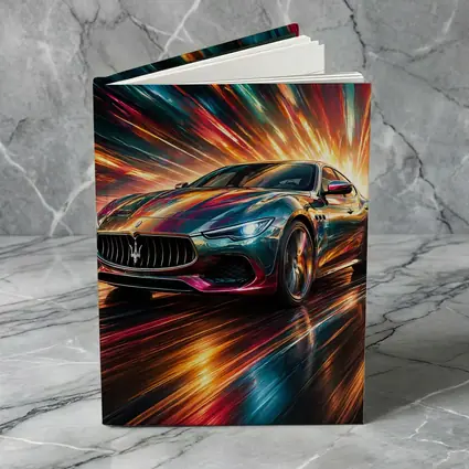 Maserati Quattroporte Colorful Abstract Speed Art