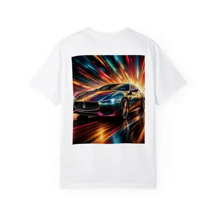 Maserati Quattroporte Colorful Abstract Speed Art
