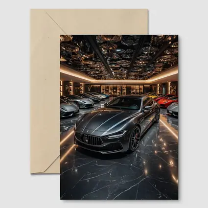 Maserati Quattroporte Luxury Showroom Dark Interior