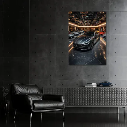 Maserati Quattroporte Luxury Showroom Dark Interior