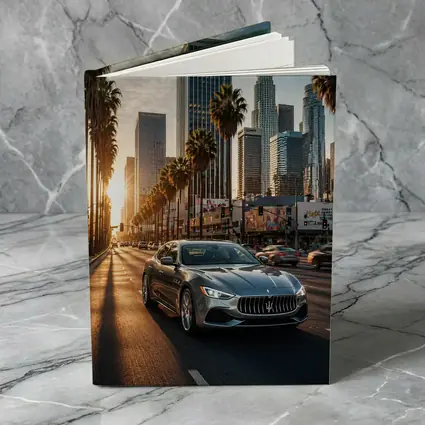 Maserati Quattroporte Cruising Los Angeles Streets