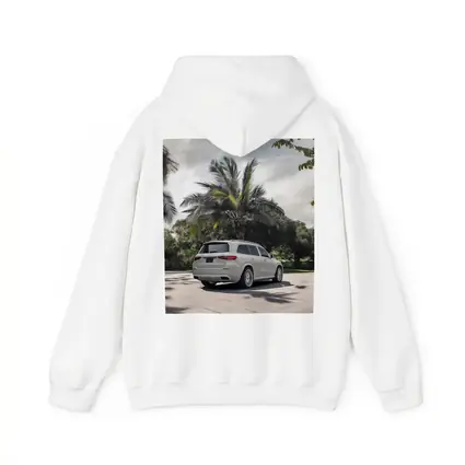 Mercedes Maybach GLS White Palm Trees Background