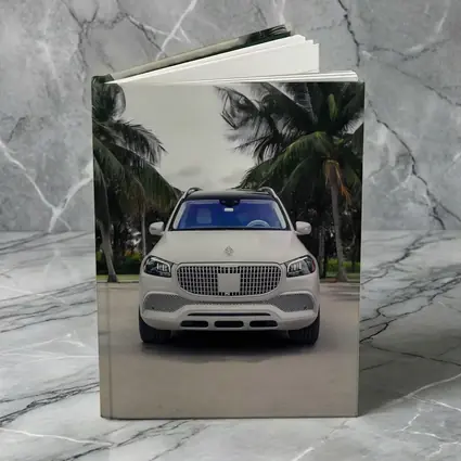 Mercedes Maybach GLS White Palm Trees Background