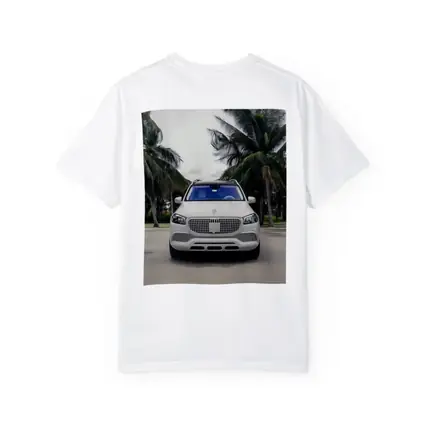 Mercedes Maybach GLS White Palm Trees Background