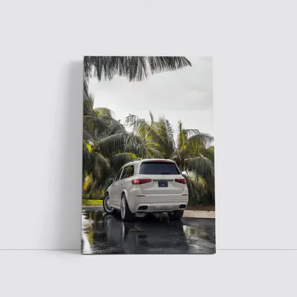 Mercedes Maybach GLS600 White SUV Rainy Palms