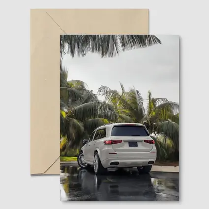 Mercedes Maybach GLS600 White SUV Rainy Palms