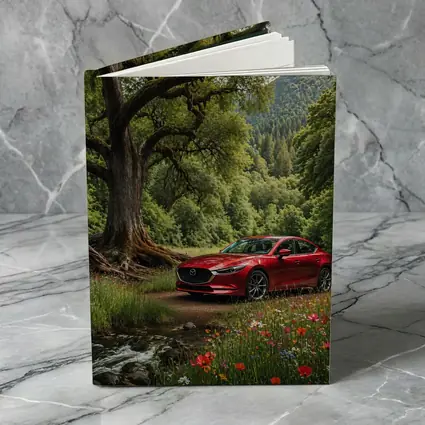 Mazda 6 Sedan Parked by Forest Stream