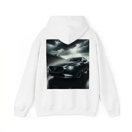 Mazda Six Sedan Rainy Street Dark Sky