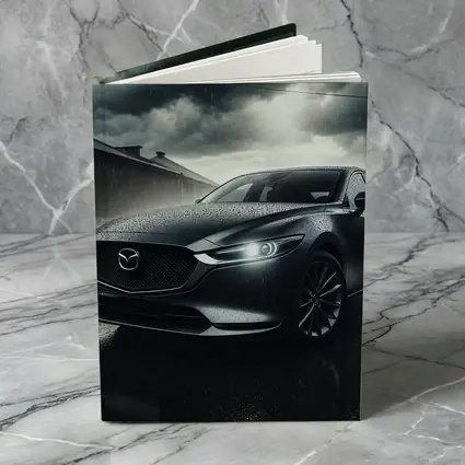 Mazda Six Sedan Rainy Street Dark Sky