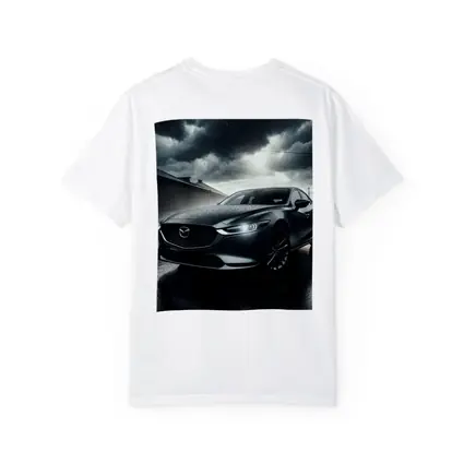 Mazda Six Sedan Rainy Street Dark Sky