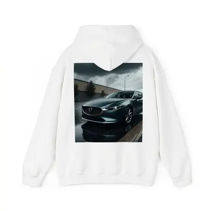 Mazda Six Sedan Rainy Street Dark Sky