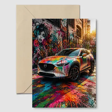 Mazda CX30 Paint Splash Graffiti Alley