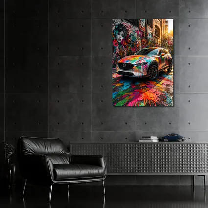 Mazda CX30 Paint Splash Graffiti Alley