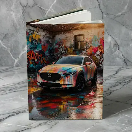 Mazda CX30 Colorful Graffiti Wall Urban Setting