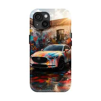 Mazda CX30 Colorful Graffiti Wall Urban Setting
