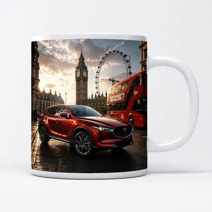 Mazda CX5 Red SUV London Street