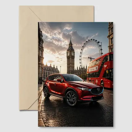 Mazda CX5 Red SUV London Street