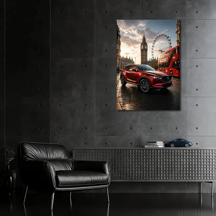 Mazda CX5 Red SUV London Street