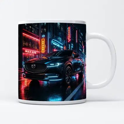 Mazda CX5 Neon City Night Street