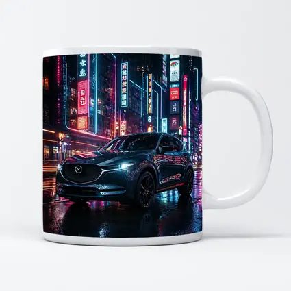 Mazda CX5 Neon City Night Street