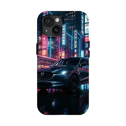 Mazda CX5 Neon City Night Street