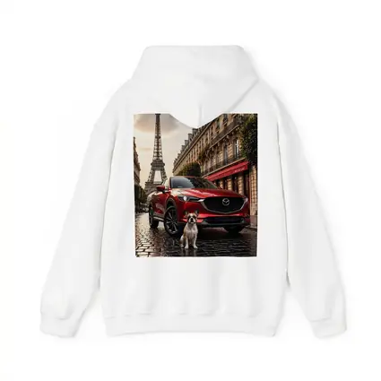 Mazda CX5 Red SUV Paris Eiffel Tower