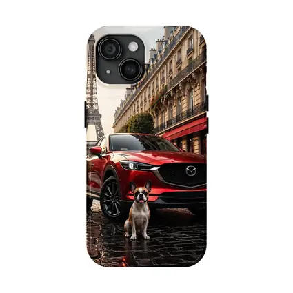 Mazda CX5 Red SUV Paris Eiffel Tower