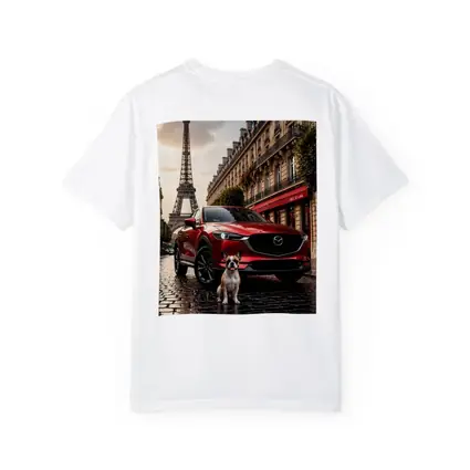 Mazda CX5 Red SUV Paris Eiffel Tower