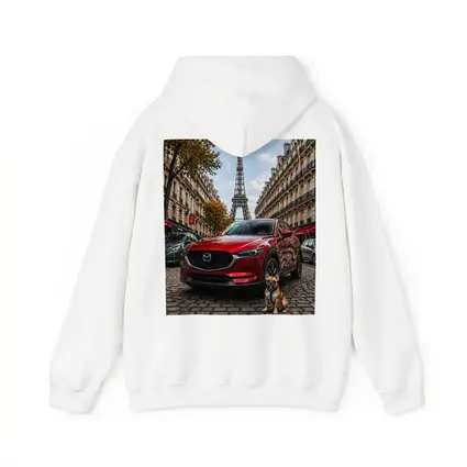 Mazda CX5 Red SUV Paris Eiffel Tower