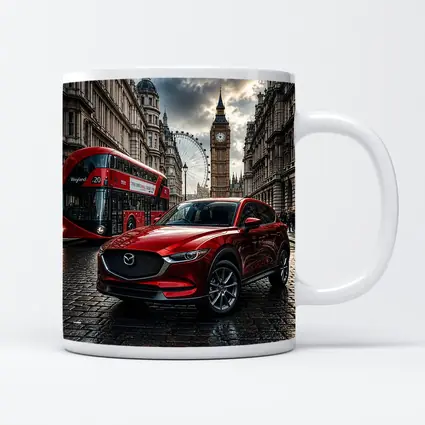 Mazda CX Five Red SUV London Street