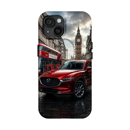 Mazda CX Five Red SUV London Street