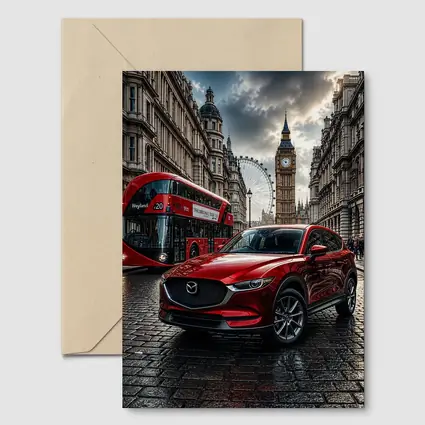 Mazda CX Five Red SUV London Street