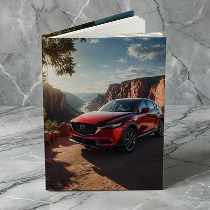 Mazda CX5 Red SUV Canyon Sunset View