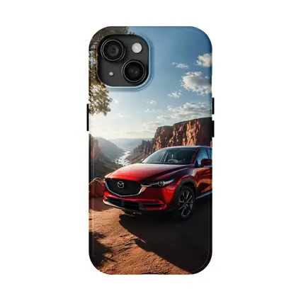 Mazda CX5 Red SUV Canyon Sunset View