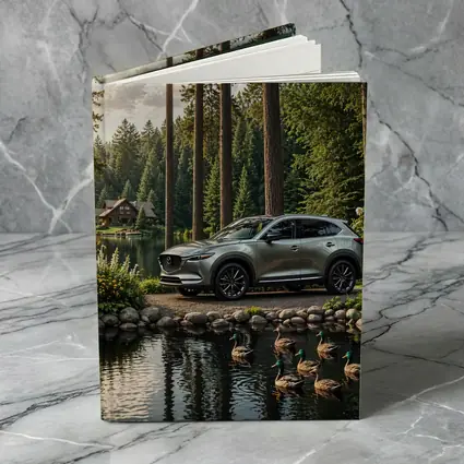 Mazda CX-9 Parked By Forest Lake
