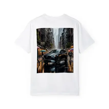 Mazda CX-9 Rainy City Street Scene