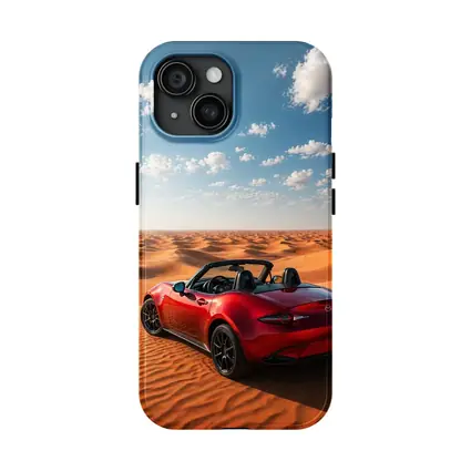 Mazda MX5 Red Convertible Desert Dunes