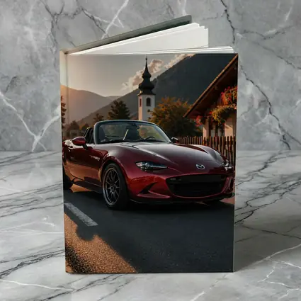 Mazda MX5 Miata Red Alpine Village Road