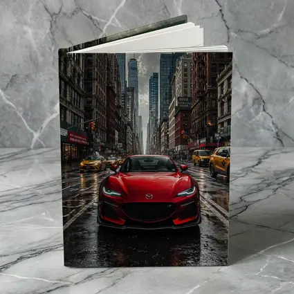 Mazda RX8 Red Car New York Street