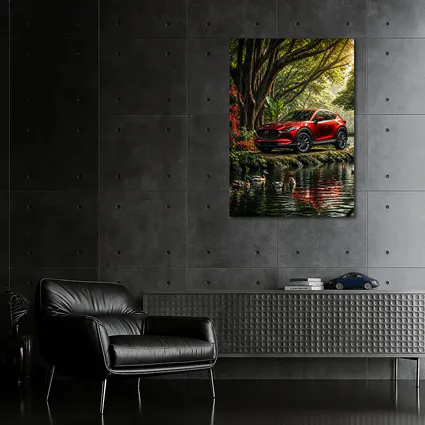 Mazda CX5 Red SUV By River