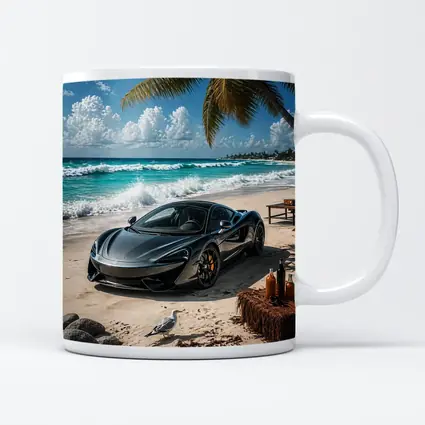 McLaren 570S Parked On Tropical Beach