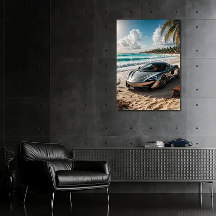 McLaren 570S Parked on Tropical Beach