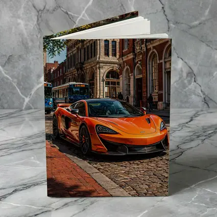 McLaren 570S Orange Supercar City Street