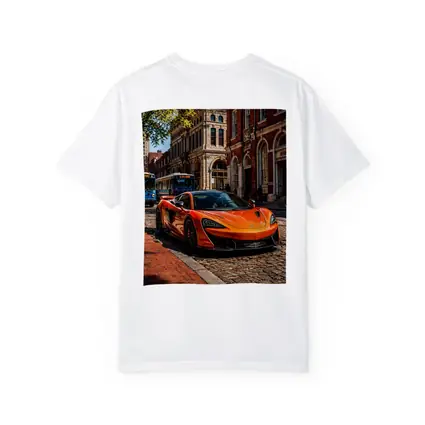 McLaren 570S Orange Supercar City Street