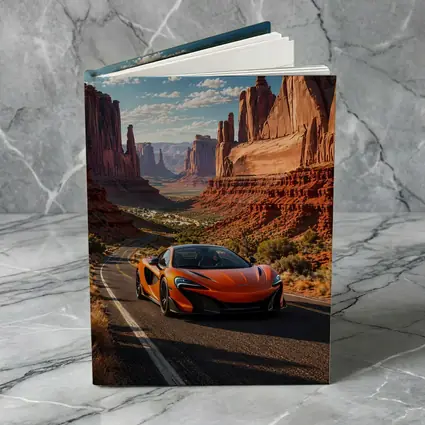 McLaren 650S Orange Canyon Desert Road