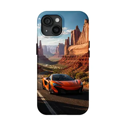 McLaren 650S Orange Canyon Desert Road