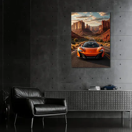 McLaren 650S Orange Canyon Desert Road