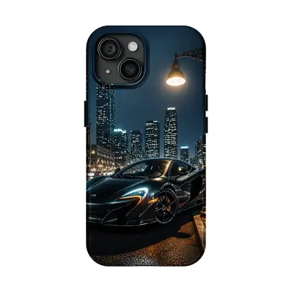 McLaren 650S Black City Night Street
