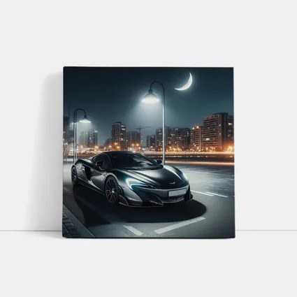 McLaren 600LT Parked City Night Street