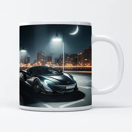 McLaren 600LT Parked City Night Street